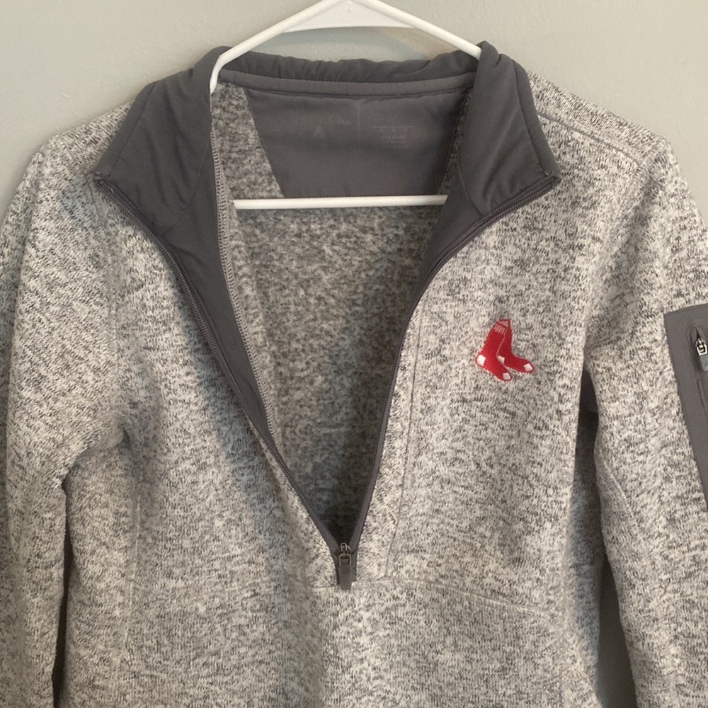 Red Sox Gray Quarterzip